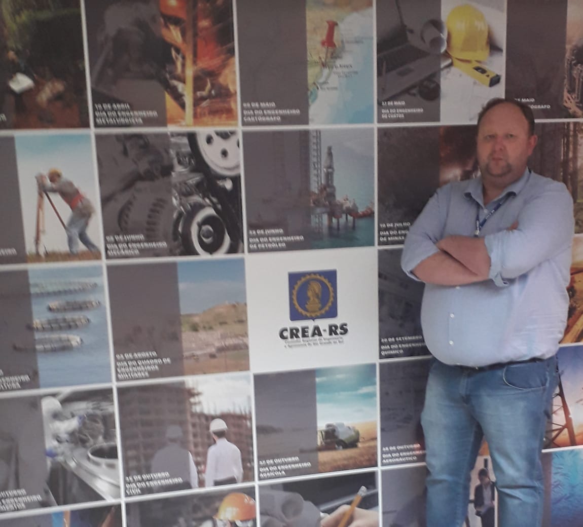 coordenador das Inspetorias do CREA-RS, Eng. Marcos Antônio Kercher